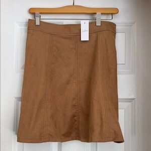LOFT A-Line Tan Skirt